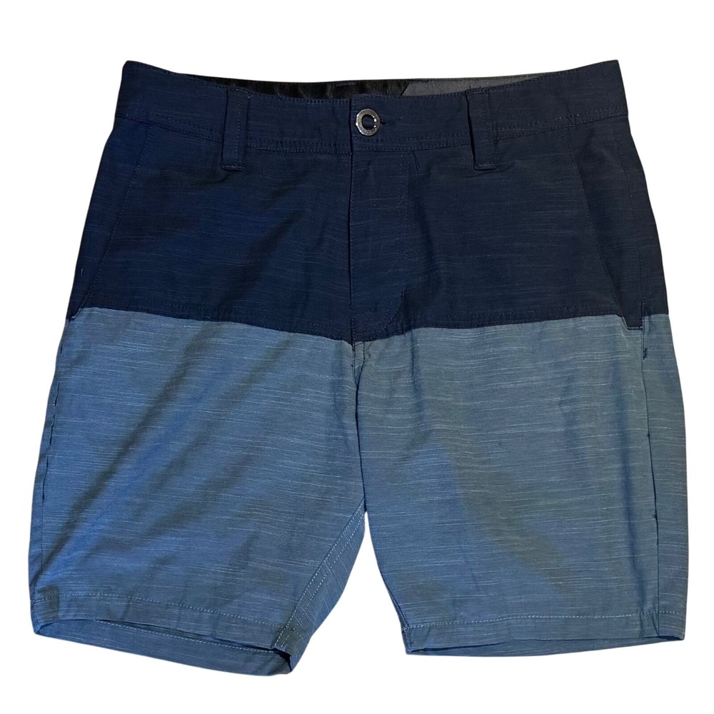 Volcom Surf & Turf Hybrid Shorts Mens 28 Blue Colorblock 4-Way Stretch skater